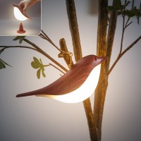 Ym Dragon Small Bird Table Lamp Cordless Bedside Lamps Battery Operated Lamp With 3 Color Temperatures Dimmable Bird Night Li