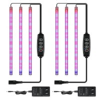 Ipower 20W Led Plant Grow Light Strips Full Spectrum For Indoor Plants With Auto Onoff 3912H Timer 10 Dimmable Levels 48 Led