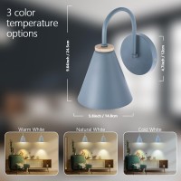 Battery Operated Grey Fauxwood Industrial Wall Sconce Set Of Two Easy To Install Not Wires Remote Control Dimmable Led Puck L