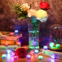 Small Submersible Led Lights With Remotemini Led Lightwaterproof Tea Lightunderwater Lightsflameless Candlessuitable For Va