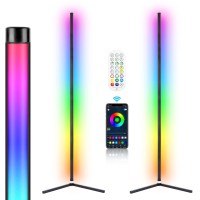 Wisimmall 2Pcs Rgb Corner Floor Lamp, 64.5