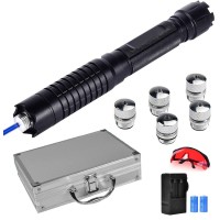 Yinnrent Long Range High Power Blue Light Handheld Flashlight, Suitable For Hiking Indoor Outdoor Camping Trips