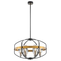 Opia Vintage 8 Lights, Chandelier, Led Integrated, Dimmable, Gold & Black(D0102Hge4Jv)