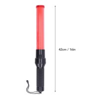 16In Long Traffic Rechargeable Flashing Led Light Control Wand Baton Flashlight For Airport Parking Directing