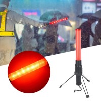 16In Long Traffic Rechargeable Flashing Led Light Control Wand Baton Flashlight For Airport Parking Directing