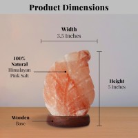 Pohs Usb Himalayan Mini Leaf Salt Lamp 7 Color Changing Led Bulb Hand Crafted Crystal Rock Salt Night Light For Home Decor De