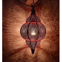 8X14 Antique Look Modern Turkish Hanging Oriental Arabian Golden Blue Moroccan Lamps Ceiling Lights Home Lantern Gift Lamp