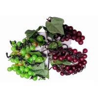 Nantucket Real Living Deluxe Red & Green Grape Light Set, 6-Clusters String Light Set, Tuscan Style, 120 Lights. Great For Patio, Kitchen, Parties Winery Indoor/Outdoor