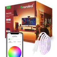 Nanoleaf Essentials Matter Bluetooth Thread Smart Led Lightstrip 80 Smarter Kit 2M Rgb Whites Controller App Voice