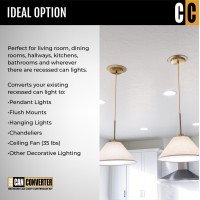 The Can Converter R56 Complete Recessed Can Light Conversion Kit For Ceiling Light Fixture Pendant Light Hanging Light Ce