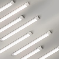 Colmeguna 8 Packs 4Ft Led Batten Light Ultra Light Slim Ceiling Surface Mounted Light 40W Day Light 4000K Ip20 Led Ceiling