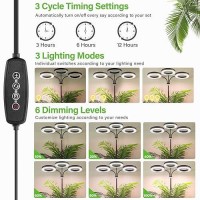 Lordem Grow Light For Indoor Plants 79 Diameter Trihead Plant Light For Plants Growing Full Spectrum Growth Lamp With Auto