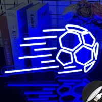 Major League Soccer Neon Sign For Garage Or Man Cave Decor Soccer Gifts Soccer Lamp Blue Neon Soccer For Party Bar Dorm Of