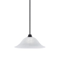 Stem Pendant With Hang Straight Swivel Shown In Matte Black Finish With 20