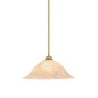 Stem Pendant With Hang Straight Swivel Shown In New Age Brass Finish With 20