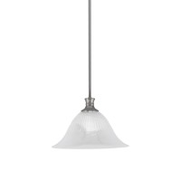 Stem Pendant With Hang Straight Swivel Shown In Brushed Nickel Finish With 14