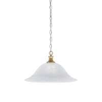 Chain Hung Pendant Shown In New Age Brass Finish With 20