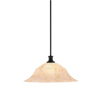 Stem Pendant With Hang Straight Swivel Shown In Matte Black Finish With 20