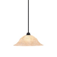 Stem Pendant With Hang Straight Swivel Shown In Matte Black Finish With 20