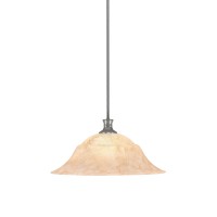 Stem Pendant With Hang Straight Swivel Shown In Brushed Nickel Finish With 20