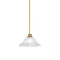 Stem Pendant With Hang Straight Swivel Shown In New Age Brass Finish With 12