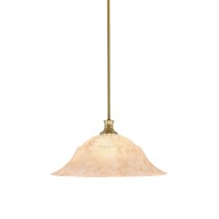 Stem Pendant With Hang Straight Swivel Shown In New Age Brass Finish With 20