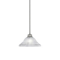 Stem Pendant With Hang Straight Swivel Shown In Brushed Nickel Finish With 12