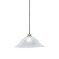 Stem Pendant With Hang Straight Swivel Shown In Brushed Nickel Finish With 20