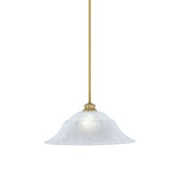 Stem Pendant With Hang Straight Swivel Shown In New Age Brass Finish With 20