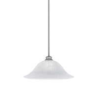 Stem Pendant With Hang Straight Swivel Shown In Brushed Nickel Finish With 20