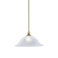 Stem Pendant With Hang Straight Swivel Shown In New Age Brass Finish With 20