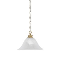 Chain Hung Pendant Shown In New Age Brass Finish With 14