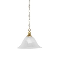 Chain Hung Pendant Shown In New Age Brass Finish With 14