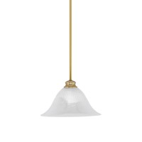 Stem Pendant With Hang Straight Swivel Shown In New Age Brass Finish With 14