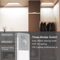 Under Counter Lights For Kitchen: Under Cabinet Lights Wireless 30-Led Closet Lights 1000Mah Rechargeable Motion Sensor Under Cabinet Lighting For Kitchen, Cabinet,Wardrobe,Laundry, 3 Pack 7.87Inch