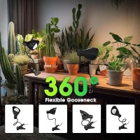 Grow Lights For Indoor Plants Briignite Full Spectrum Grow Light Dual Head 22W Led Clip On Grow Lights 200W Equivalent Bulbs