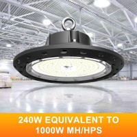 Chmlt Led High Bay Light 240W 36000Lm 010V Dimmable Eqv1000W Hpsmh High Bay Led Shop Lights 5000K Ufo Lights Led For Worksh