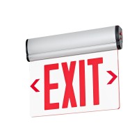 Tanlux Red Exit Signs For Business Led Edge Lit Exit Sign Ul 924 Hardwired Emergency Exit Lights With Battery Backup Aluminu