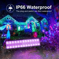 Pizhlo 100W Led Black Lights Bar Black Light For Neon Glow Party 385400Nm Blacklight Flood Light For Blacklight Party Blackl