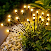 Patiopia Solar Garden Lights, 20 Led Firefly Solar Lights Outdoor, Solar Lights For Outside Sway By Wind,Solar Lights Outdoor Waterproof For Monther'S Gift,Yard Patio Pathway Decoration (2 Pack)