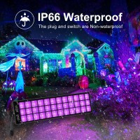 Pizhlo 2 Pack 100W Led Black Lights Bar Black Light For Neon Glow Party 385400Nm Blacklight Flood Light For Blacklight Party