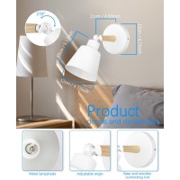 Bimean White Battery Operated Wall Sconce Set Of Two Easy To Install Wireless Lights For Wall Remote Control Dimmable Led Ligh