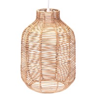 Decorasian Boho Rattan Lampshade - Basket Lampshade For Pendant Light With E27 Lamp Holder - Basket Lamp - 35 Cm