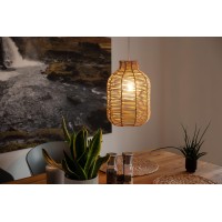 Decorasian Boho Rattan Lampshade - Basket Lampshade For Pendant Light With E27 Lamp Holder - Basket Lamp - 35 Cm