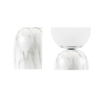 Nelia Frosted Glass Globe Resin Table Lampd0102H73E8P