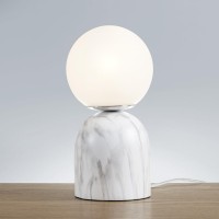 Nelia Frosted Glass Globe Resin Table Lampd0102H73E8P