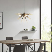 Ely 3-Light Spiked Chandelier(D0102H73Rp2)