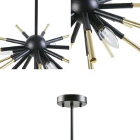 Ely 3-Light Spiked Chandelier(D0102H73Rp2)