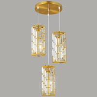 Fdpby Gold Pendant Lighting Modern Pendant Light Mini Crystal Chandeliers Adjustable Pendant Light Fixture For Kitchen Island D