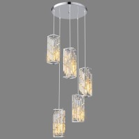 Fdpby Chrome Pendant Lighting Modern Pendant Light Mini Crystal Chandeliers Adjustable Pendant Light Fixture For Kitchen Island